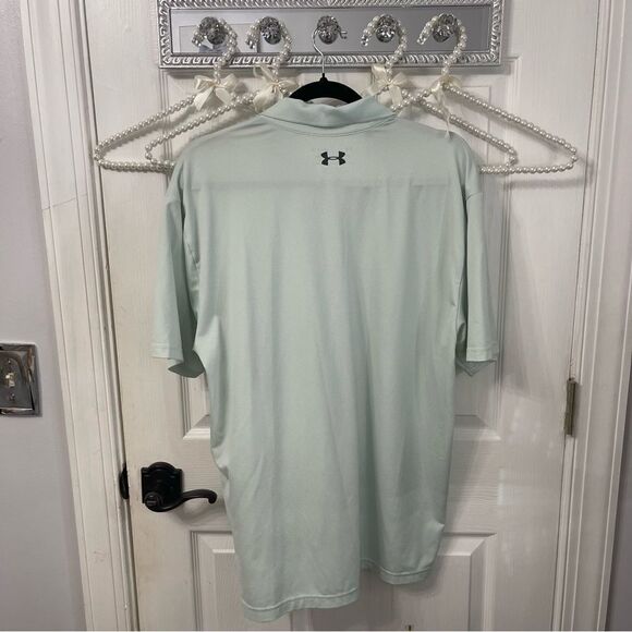 Mint Blue Under Armour Short Sleeve Polo - Picture 5 of 5